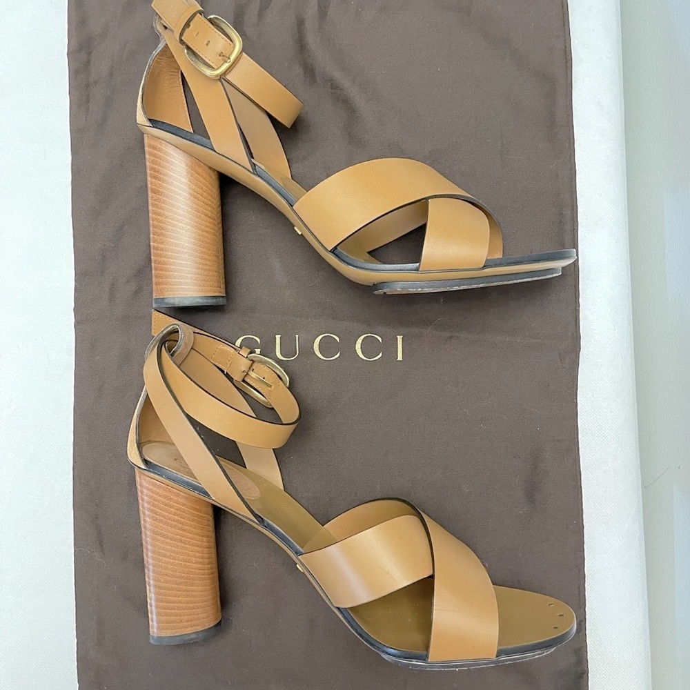 Gucci Candy ankle strap sandal 38.5 - Picture 7 of 12